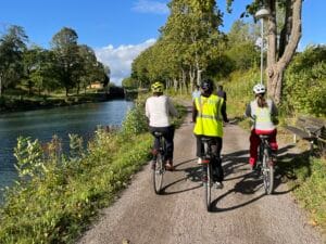 Cykeltur längs Göta kanal.